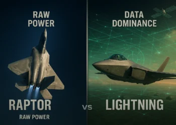 F-22 Raptor thrust vectoring vs F-35 Lightning II sensor fusion capabilities comparison