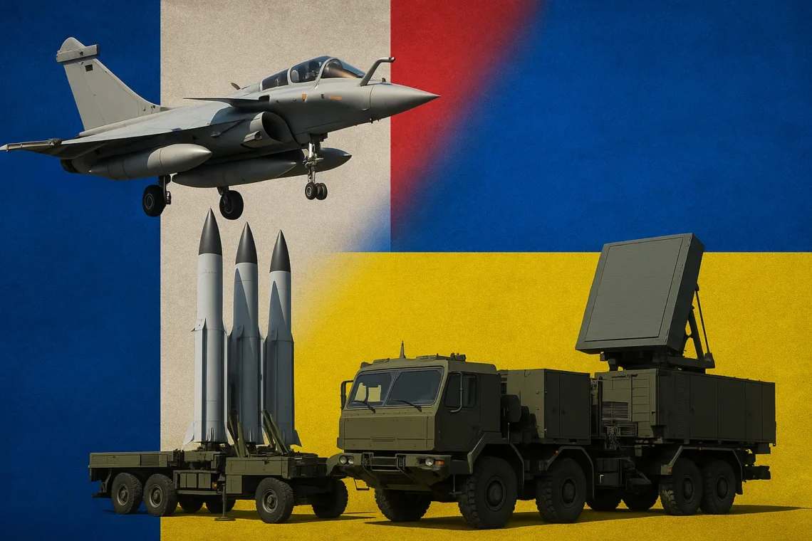 Rafale fighter jet with Meteor missiles