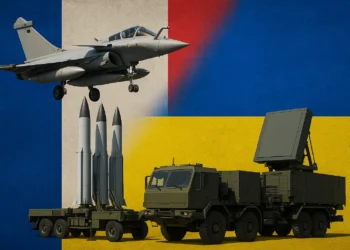 Rafale fighter jet with Meteor missiles