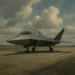 Concept art of the USAF NGAD 6th generation fighter jet flying alongside autonomous drone wingmen.