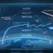 igh-technical military infographic comparing a Hypersonic Glide Vehicle (HGV) non-ballistic flight profile with a traditional ballistic missile trajectory. The visual highlights the "Glide Phase" in the upper atmosphere and depicts a Glide Phase Interceptor (GPI) maneuvering for engagement.
